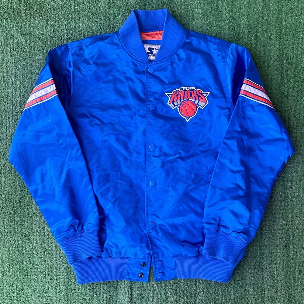 Vintage New York Knicks Starter Bomber Varsity Jacket